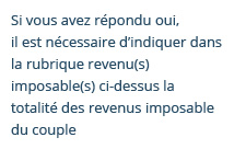 Revenu(s) imposable(s)