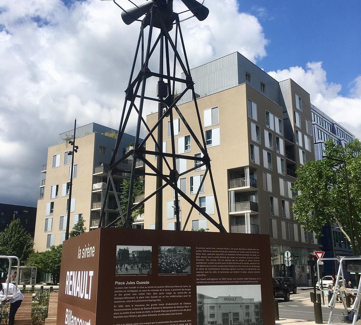 Sirène Renault, place Jules Guesde à Boulogne-Billancourt