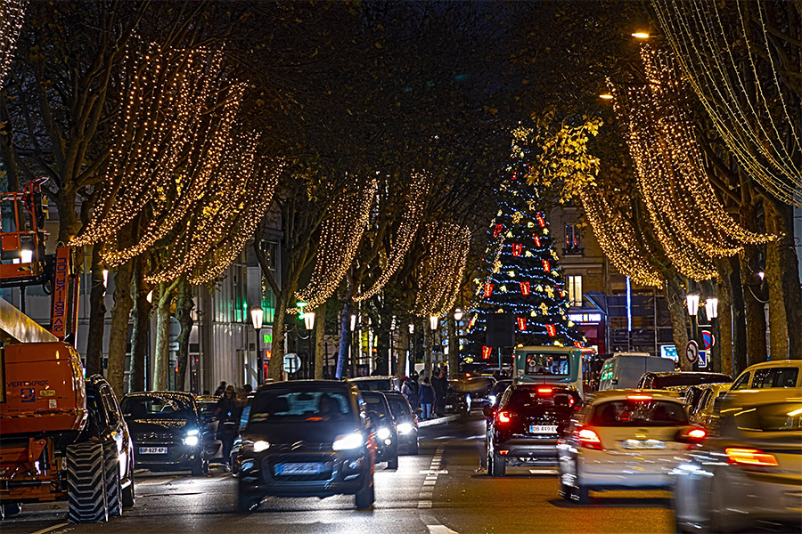Illuminations de Noël à Boulogne-Billancourt 2019-2020 - éclairage fêtes de fin d'année, Grand Paris Seine Ouest