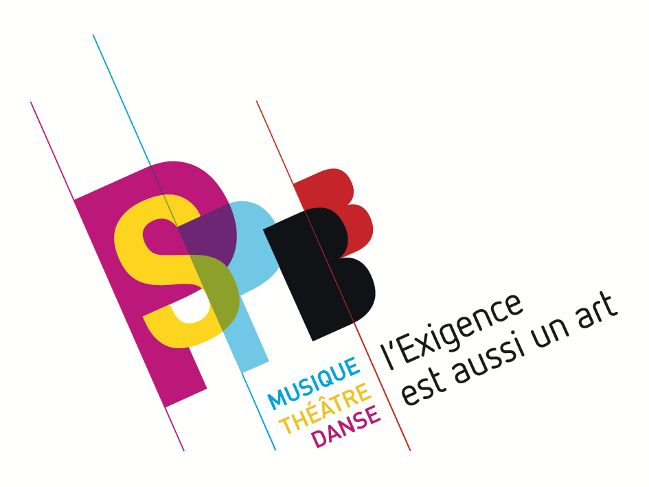 Logo du PSPBB (pôle supérieur Paris Boulogne-Billancourt), musique, danse et art dramatique