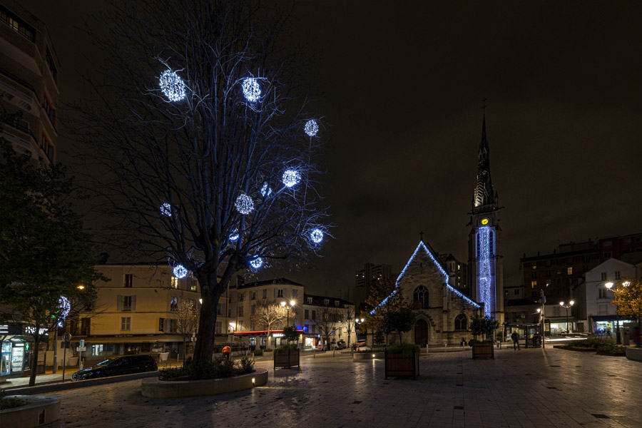 Illuminations de Noël à Vanves 2019-2020 - éclairage fêtes de fin d'année, Grand Paris Seine Ouest