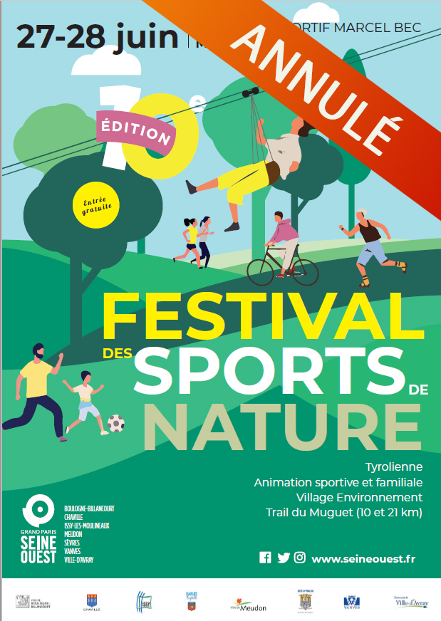 Affiche - festival des sports de nature 2020 annulé