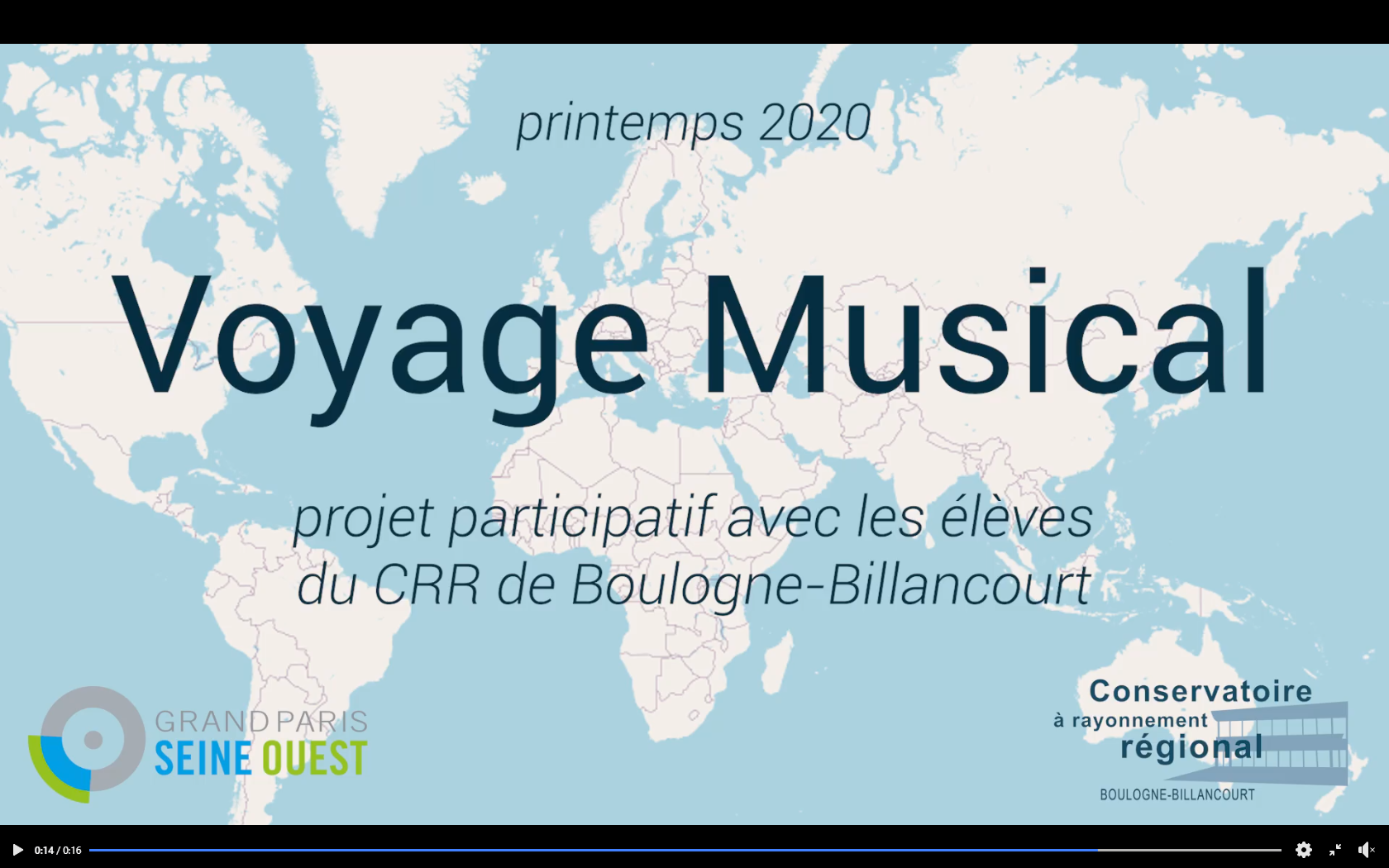 Voyage musical, Conservatoire de Boulogne-Billancourt, fête de la musique 2020