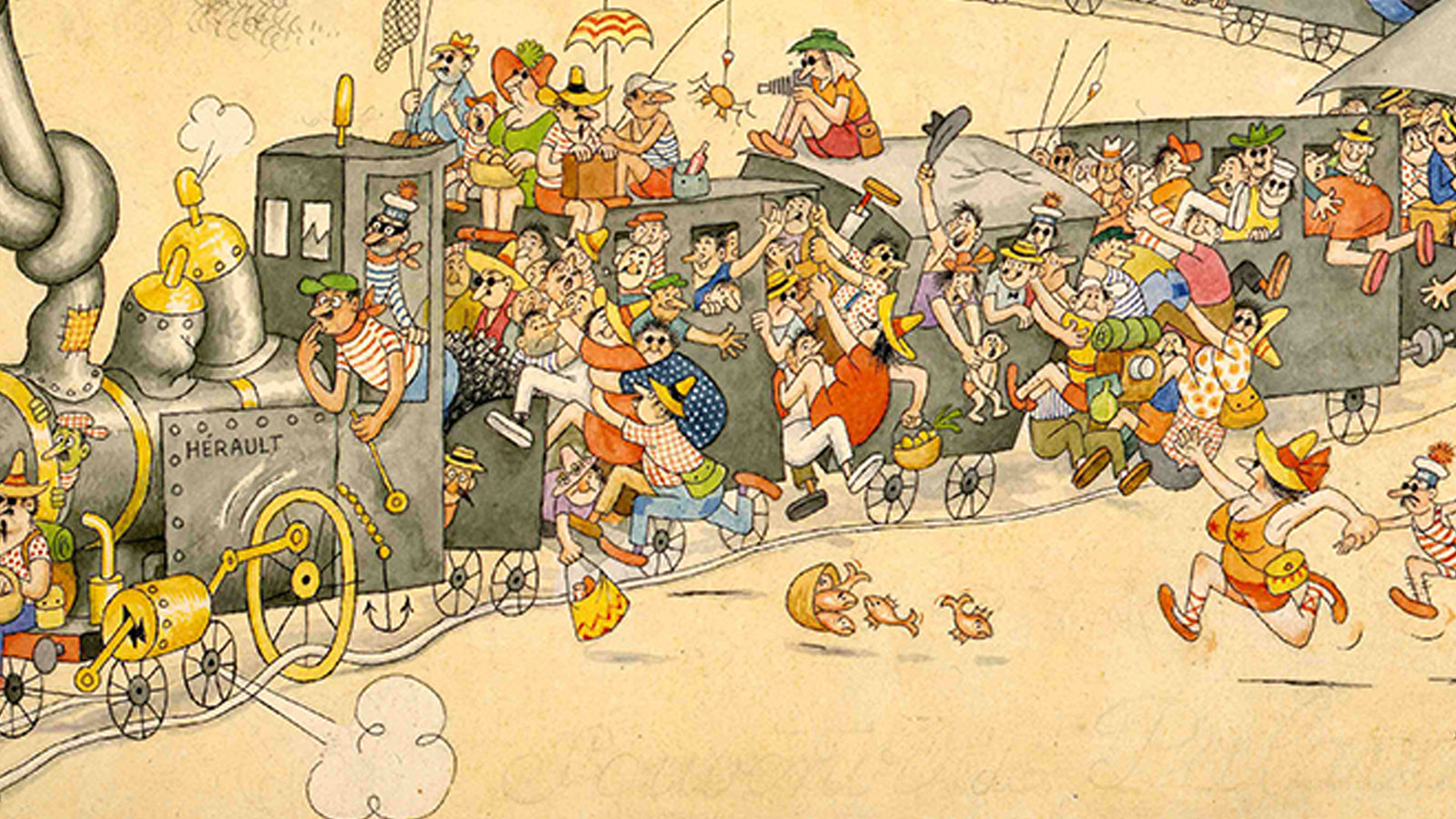 Issy-les-Moulineaux : au musée de la Carte à Jouer, Albert Dubout dessine les Français