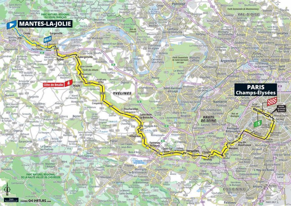 Tour de France 2020 - étape 21 - Chaville, Meudon, Issy-les-Moulineaux