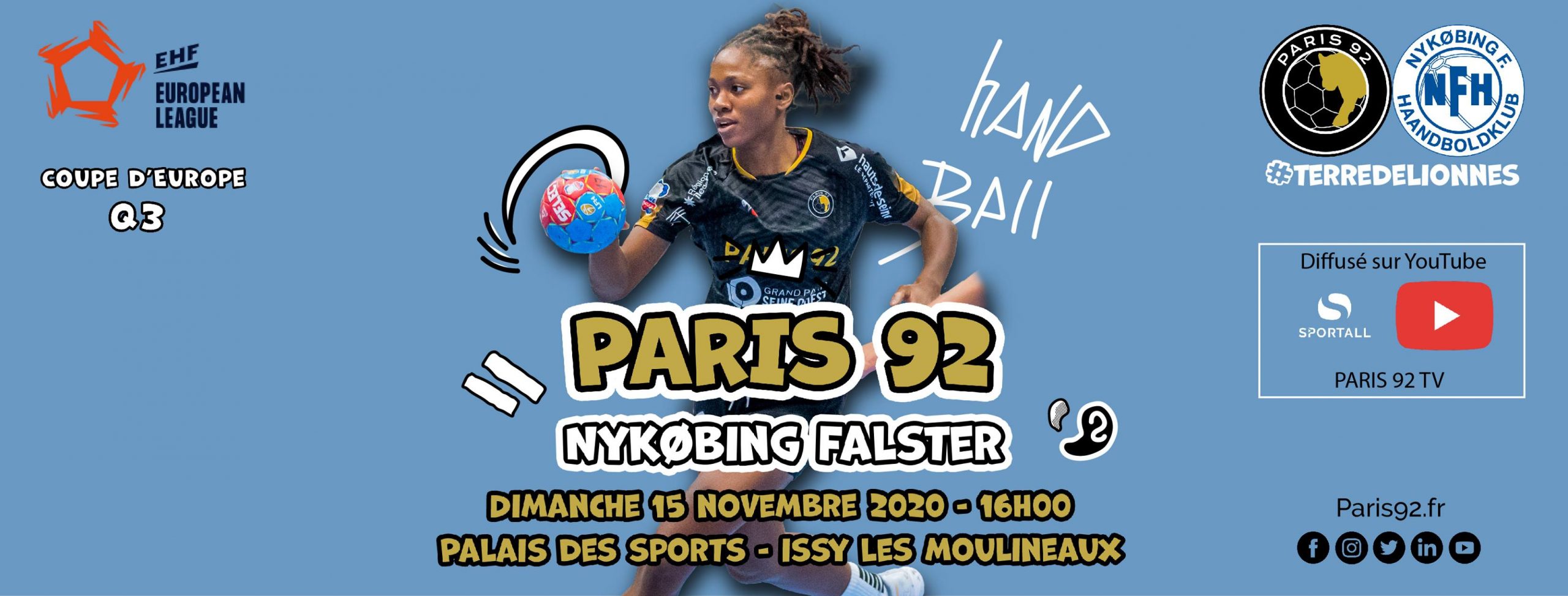 Paris 92 vs Danemark, handball féminin