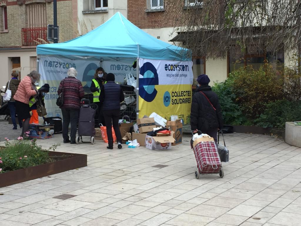 Collecte solidaire Ecosystem à Vanves