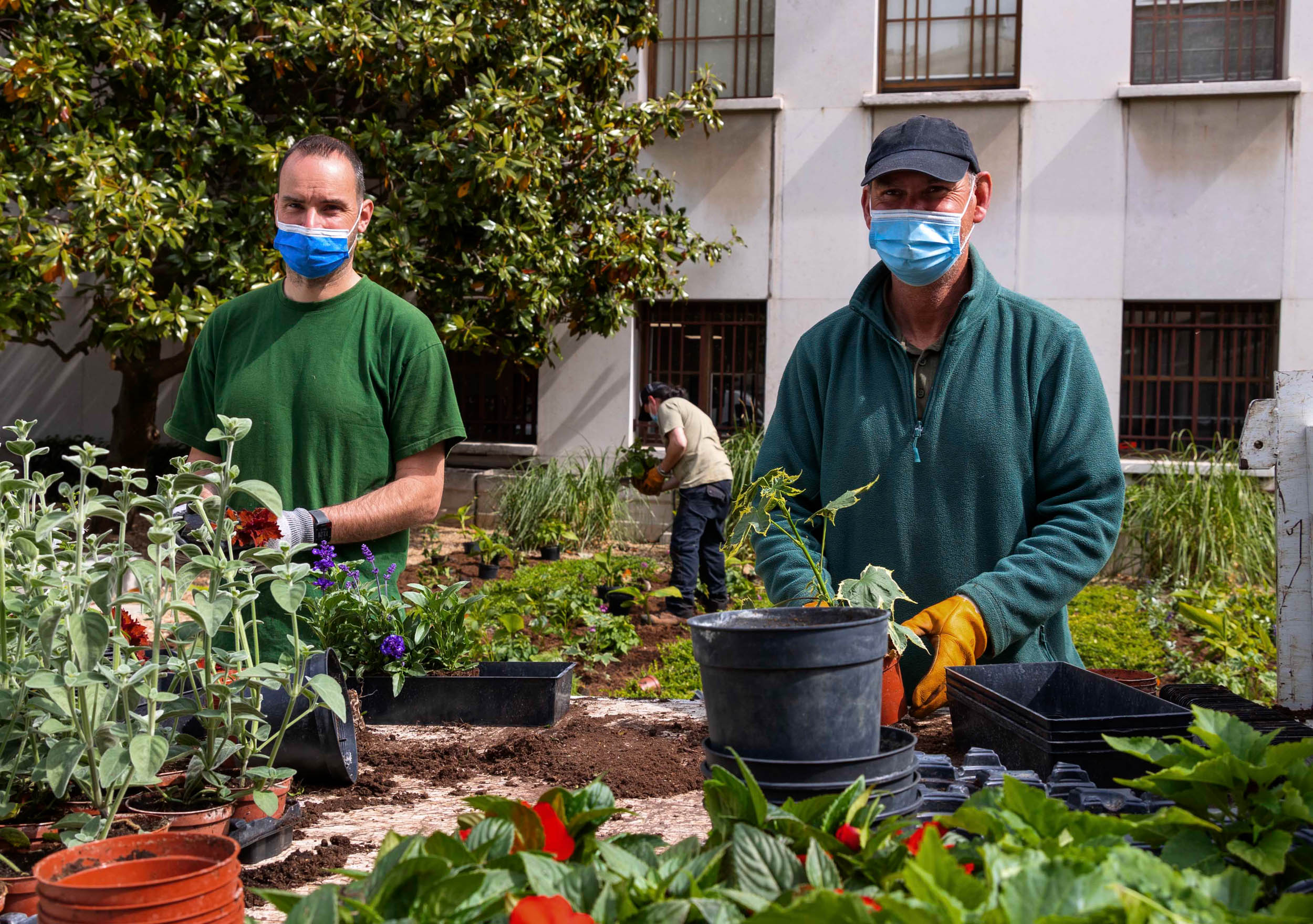 Jardiniers du fleurissement estival 2021 à Boulogne-Billancourt