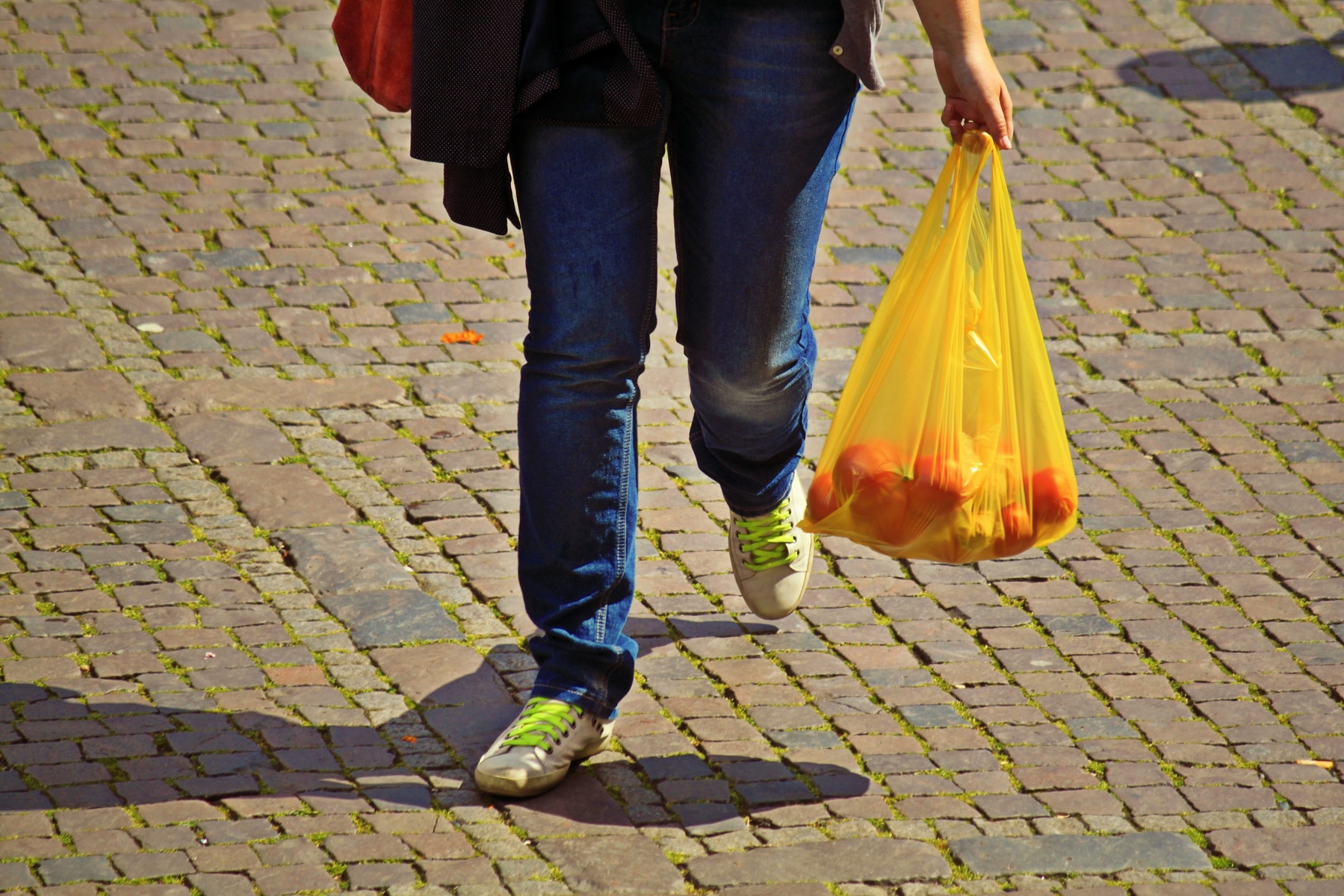 Sac plastique à usage unique