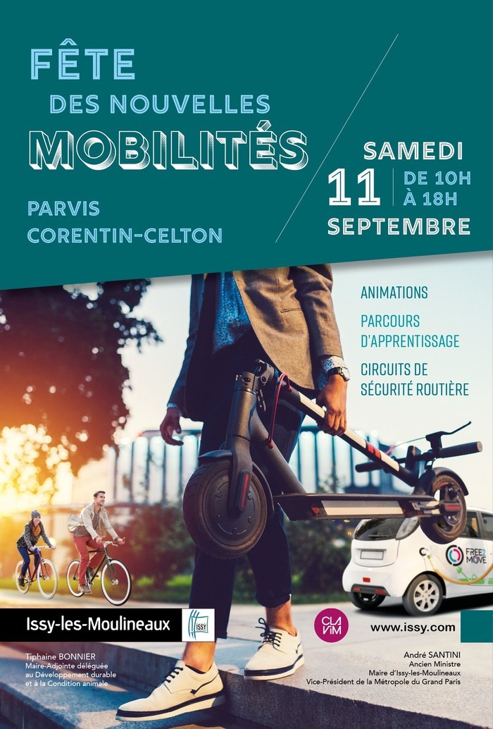 Issy-les-Moulineaux : fête des nouvelles mobilités, 11 septembre 2021, place Corentin Celton