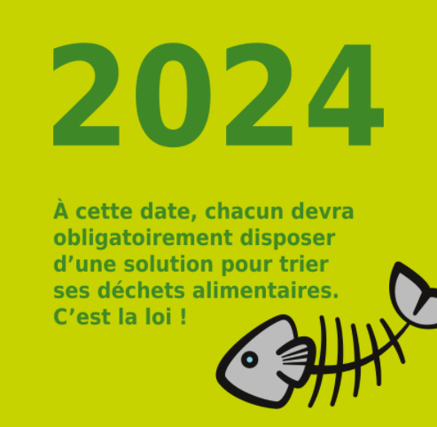 2024 : à cette date, chacun devra obligatoirement disposer d'une solution pour trier ses déchets alimentaires. C'est la loi !