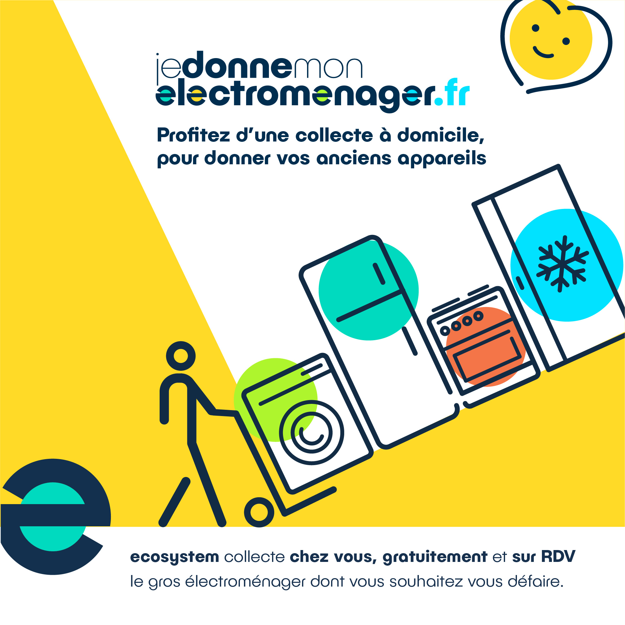 Collecte des gros électroménagers à domicile - ecosystem