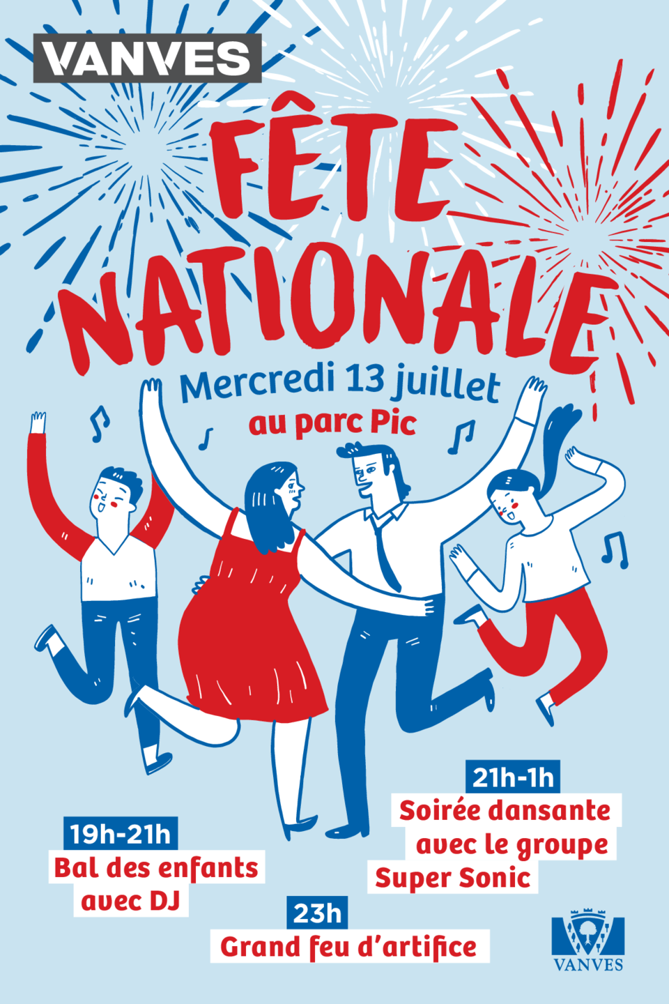 Hauts-de-Seine : les feux d'artifices et bals des 13 et 14 juillet ville  par ville